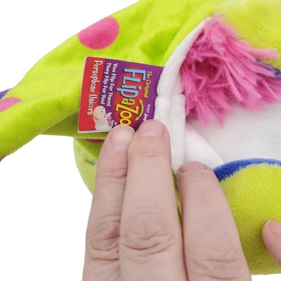 Flip A Zoo IMOGEN DRAGON PERSEPHONE UNICORN 2-in-1 Plush Stuffed Animal FLIPAZOO - Picture 4 of 7
